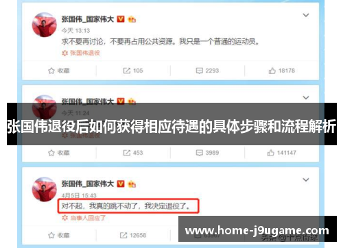 张国伟退役后如何获得相应待遇的具体步骤和流程解析